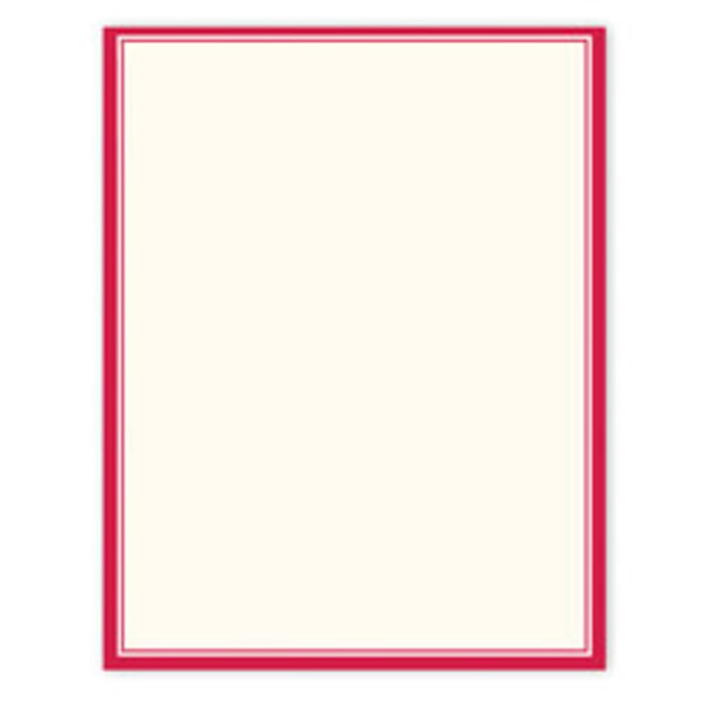 GARTNER STUDIOS, INC. 78466 Gartner Studios Design Paper, 8 1/2in x 11in, 60 Lb, Red Border, Pack Of 100 Sheets