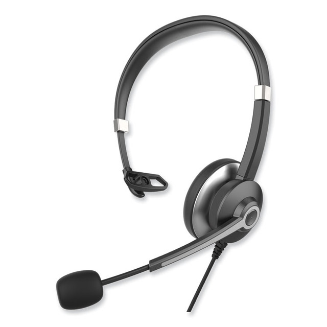 INNOVERA 70001 IVR70001 Monaural Over The Head Headset, Black/Silver