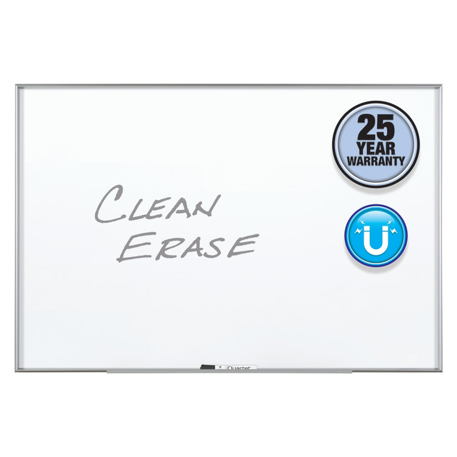 ACCO BRANDS USA, LLC NA4836F Quartet Nano Magnetic Dry-Erase Whiteboard, 36in x 48in, Aluminum Frame With Silver Finish