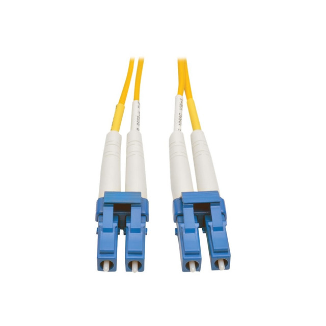 TRIPP LITE N370-03M Eaton Tripp Lite Series Duplex Singlemode 9/125 Fiber Patch Cable (LC/LC), 3M (10 ft.) - Patch cable - LC single-mode (M) to LC single-mode (M) - 3 m - fiber optic - duplex - 9 / 125 micron - yellow