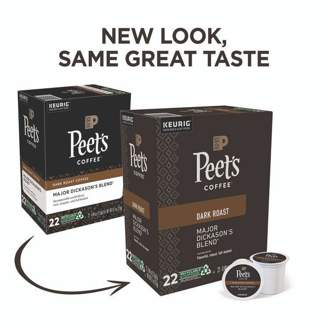 PEETS Peet's Coffee & Tea® 6547 Major Dickason's Blend K-Cups, 22/Box