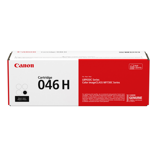 CANON USA, INC. 1254C001AA Canon 046H Black High Yield Toner Cartridge, 1254C001 CANON USA, INC. 1254C001AA Canon 046H Black High Yield Toner Cartridge, 1254C001