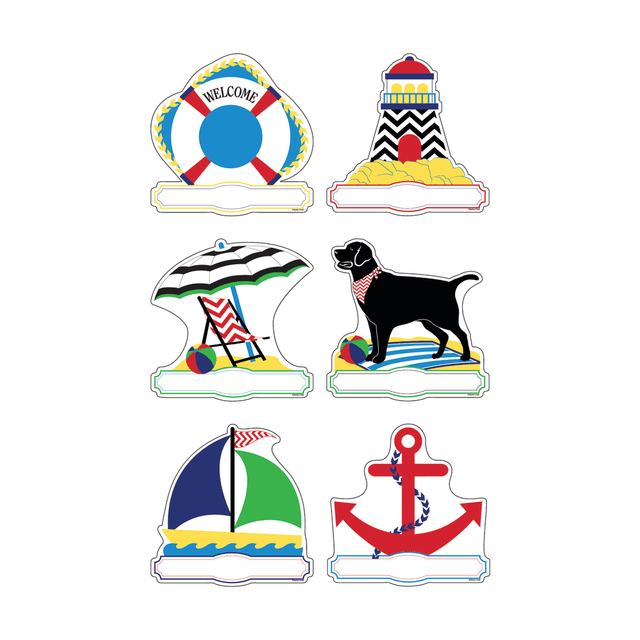 BARKER CREEK PUBLISHING, INC. LL2203 Barker Creek Accents, Double-Sided, Chevron Nautical, Pack Of 36 BARKER CREEK PUBLISHING, INC. LL2203 Barker Creek Accents, Double-Sided, Chevron Nautical, Pack Of 36