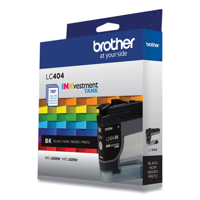 BROTHER INTL. CORP. LC404BKS LC404BKS INKvestment Ink, 750 Page-Yield, Black