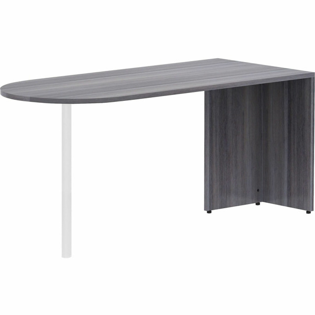 SP RICHARDS 69593 Lorell Essentials 66inW Desk Peninsula Weathered Charcoal SP RICHARDS 69593 Lorell Essentials 66inW Desk Peninsula Weathered Charcoal