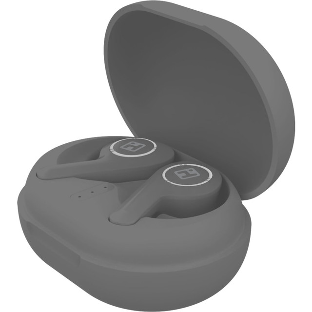 BYTECH NY, INC. HMAUBE207GY iHome XT-60 True Wireless Bluetooth In-Ear Earbuds, Gray