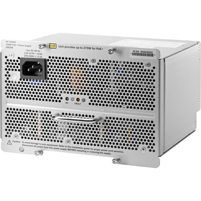 HP INC. HPE J9828A#ABA  5400R 700W PoE+ zl2 Power Supply - 700 W - 120 V AC, 230 V AC