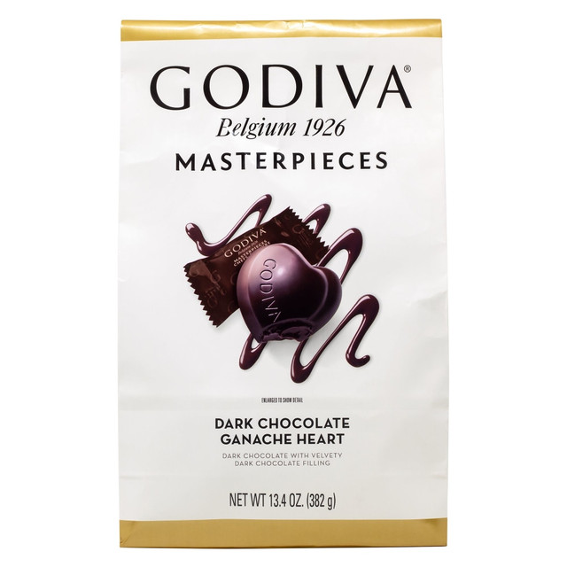 GODIVA CHOCOLATIER, INC. 256776 Godiva Masterpieces Dark Chocolate Ganache Hearts