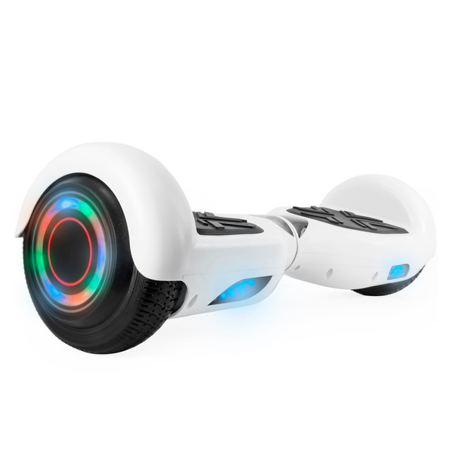 INFOLIST CORP. 995109492M AOB Hoverboard With Bluetooth Speakers, 7inH x 27inW x 7-5/16inD, White