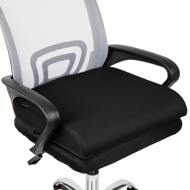 EMS MIND READER LLC Mind Reader MEMGEL-BLK  Harmony Collection Ergonomic Seat Cushion, 3inH x 17-1/2inW x 18inD, Black