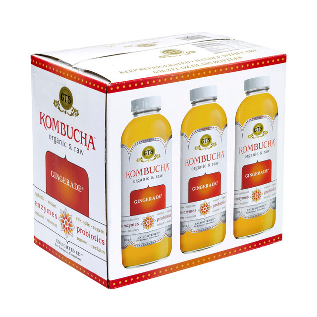 GTs LIVING FOODS 20006 GTs Organic Raw Kombucha Gingerade, 16 Oz, Pack Of 6 GTs LIVING FOODS 20006 GTs Organic Raw Kombucha Gingerade, 16 Oz, Pack Of 6