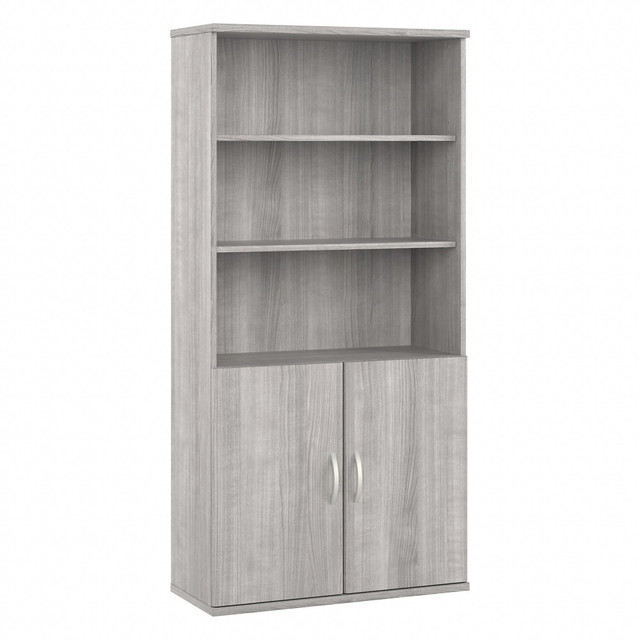 BUSH INDUSTRIES INC. STA010PG Bush Business Furniture Studio A 73inH 5-Shelf Bookcase With Doors, Platinum Gray, Standard Delivery