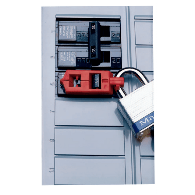 BRADY WORLDWIDE, INC. 262-65688 Single Pole Circuit Breaker Lockouts, 120V, Red