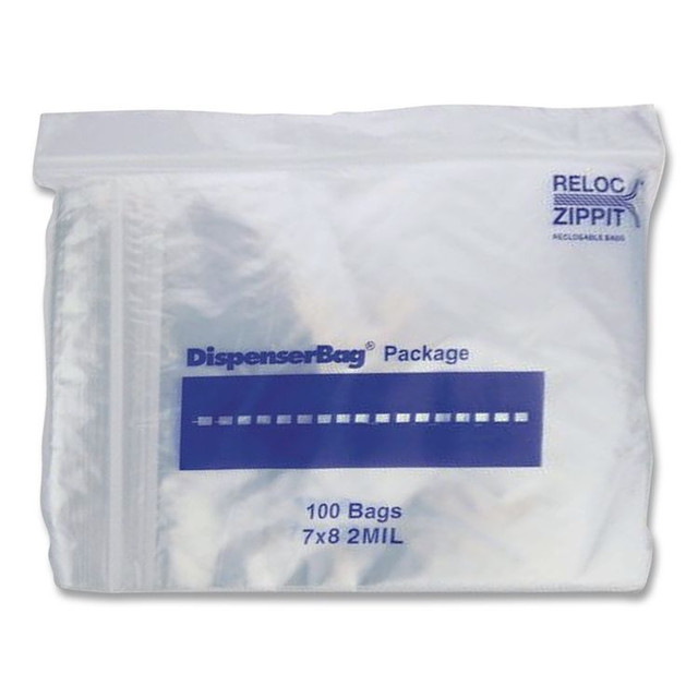 FANTAPAK MGZ2P0708 Plastic Zipper Bags, 32 oz, 7" x 8", Clear, 1,000 Bags/Box, 2 Boxes/Carton