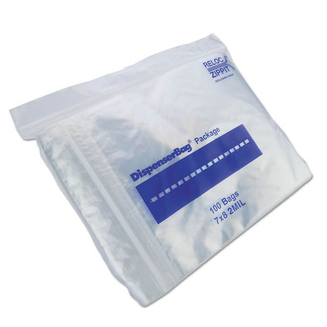 FANTAPAK MGZ2P0708 Plastic Zipper Bags, 32 oz, 7" x 8", Clear, 1,000 Bags/Box, 2 Boxes/Carton