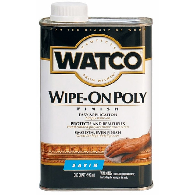 THE FLECTO COMPANY INC. 68141 Watco Wipe-On Polyurethane, 32 Oz, Clear Satin, Pack Of 6 Cans