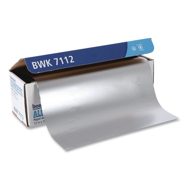 BOARDWALK 7112 Standard Aluminum Foil Roll, 63 Gauge, 12" x 1,000 ft