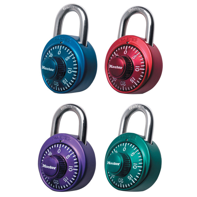 MASTER LOCK COMPANY LLC 1530DCM Master Lock Extreme Color Combination Lock, Assorted Colors (No Color Choice)