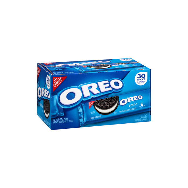 MONDELEZ-NABISCO 14319 Nabisco Single-Serve Oreo Cookies, 2 Oz, Pack Of 30 MONDELEZ-NABISCO 14319 Nabisco Single-Serve Oreo Cookies, 2 Oz, Pack Of 30