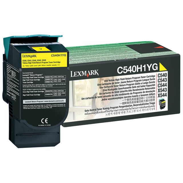 LEXMARK INTERNATIONAL, INC. Lexmark C540H1YG  C540H1YG Yellow Return Program Toner Cartridge