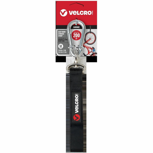 VELCRO USA INC 30121 VELCRO Heavy Duty Storage Strap - Medium (M) - 12.8in Height x 3.5in Width x 1in Length - Black - 1 Each VELCRO USA INC 30121 VELCRO Heavy Duty Storage Strap - Medium (M) - 12.8in Height x 3.5in Width x 1in Length - Black - 1 Each