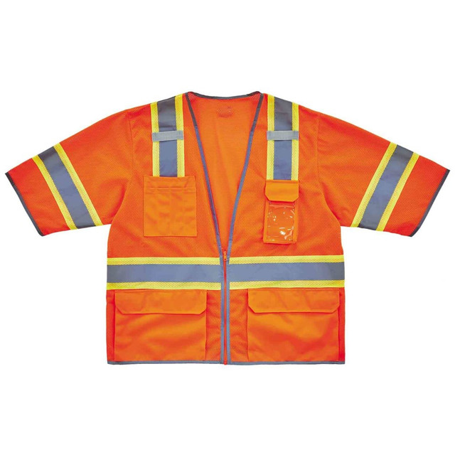 ERGODYNE CORPORATION 24155 Ergodyne GloWear Safety Vest, 2-Tone Hi-Vis Surveyor 8346Z, Class 3, Large/X-Large, Orange