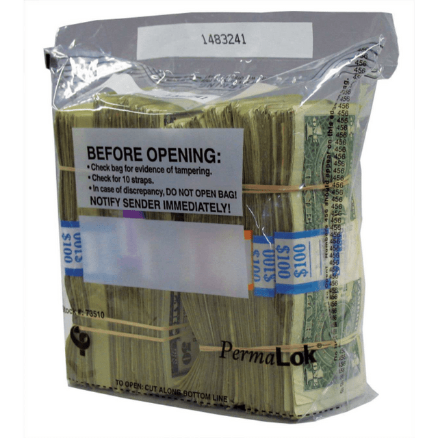 CONTROL, INC. 73510 PermaLOK Tamper Evident Strap Bags, 9 1/4in x 8in, Clear, 3in Gusset, 1,000 Per Carton CONTROL, INC. 73510 PermaLOK Tamper Evident Strap Bags, 9 1/4in x 8in, Clear, 3in Gusset, 1,000 Per Carton