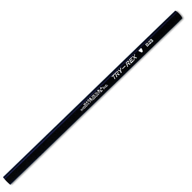 J.R. Moon Pencil Co. JRMB23-3  Try Rex Pencils, Intermediate, 2.11 mm, #2 Lead, Navy, Pack Of 36