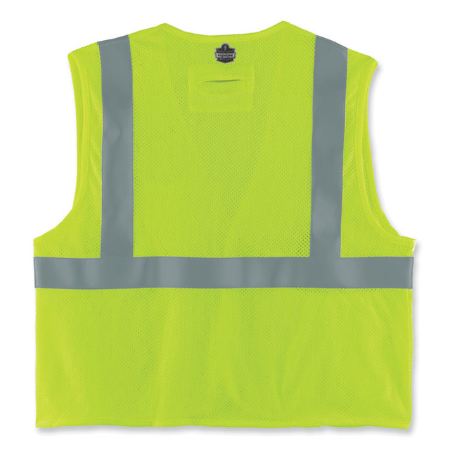 TENACIOUS HOLDINGS, INC. ergodyne® 21869 GloWear 8263FRHL Class 2 FR Safety Economy Hook and Loop Vest, Modacrylic Mesh/Cotton, 4X-Large/5X-Large, Lime