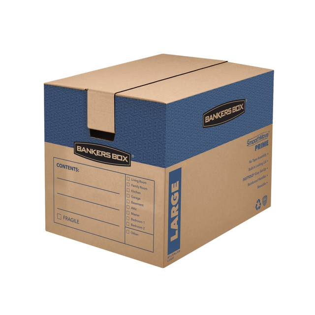 FELLOWES INC. 0062901 Bankers Box SmoothMove Prime Moving & Boxes, 18in x 18in x 24in, Kraft, Case Of 6 FELLOWES INC. 0062901 Bankers Box SmoothMove Prime Moving & Boxes, 18in x 18in x 24in, Kraft, Case Of 6