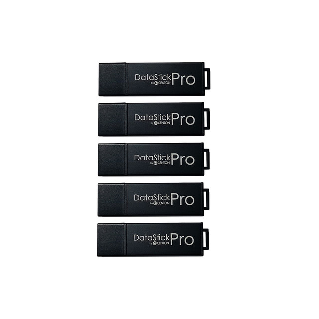 CENTON ELECTRONICS, INC. S1-U3P6-16G-5B Centon DataStick Pro USB Flash Drives, USB 3.0, 16GB, Black, Pack Of 5, S1-U3P6-16G-5B CENTON ELECTRONICS, INC. S1-U3P6-16G-5B Centon DataStick Pro USB Flash Drives, USB 3.0, 16GB, Black, Pack Of 5, S1-U3P6-16G-5B