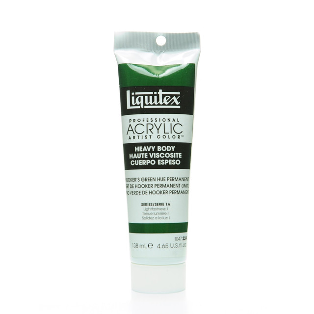 WINSOR & NEWTON Liquitex 1047224-2  Heavy Body Professional Artist Acrylic Colors, 4.65 Oz, Hookers Green Hue Permanent, Pack Of 2