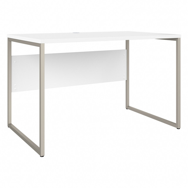 BUSH INDUSTRIES INC. HYD248WH Bush Business Furniture Hybrid 48inW x 30inD Computer Table Desk With Metal Legs, White, Standard Delivery