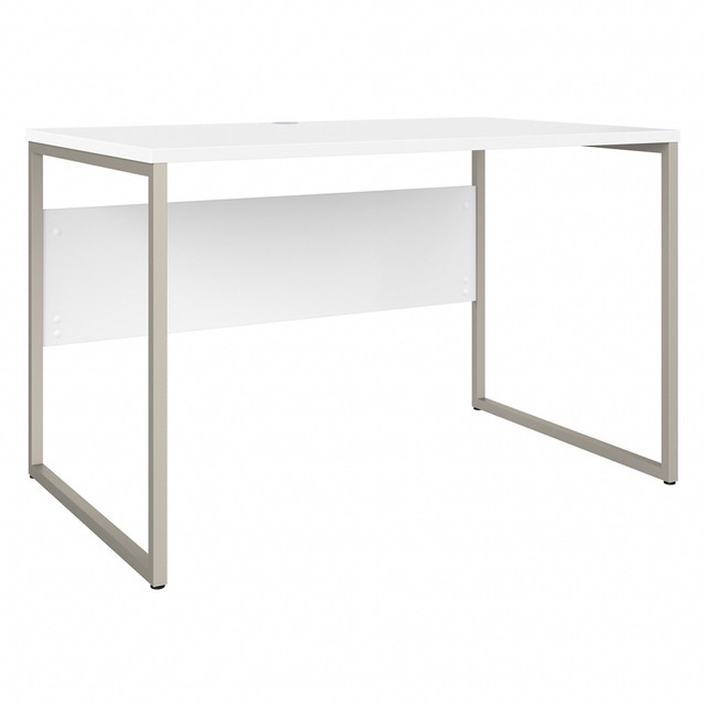 BUSH INDUSTRIES INC. Bush Business Furniture HYD248WH  Hybrid 48inW x 30inD Computer Table Desk With Metal Legs, White, Standard Delivery