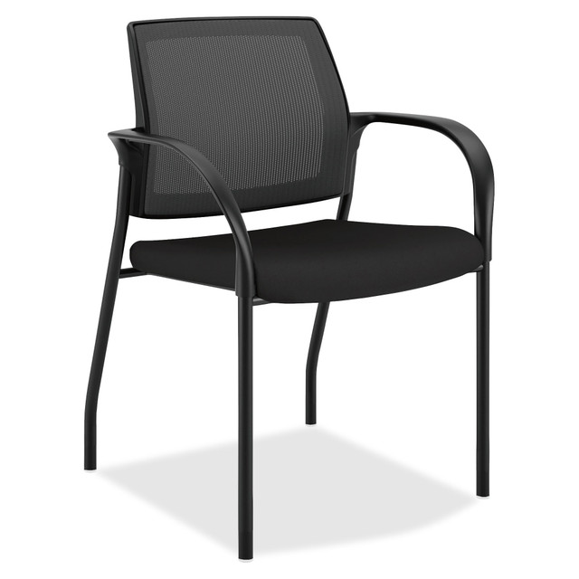 HNI CORPORATION HONIS108IMCU10 HON Ignition Mesh-Back Multipurpose Stacking Chair, Black