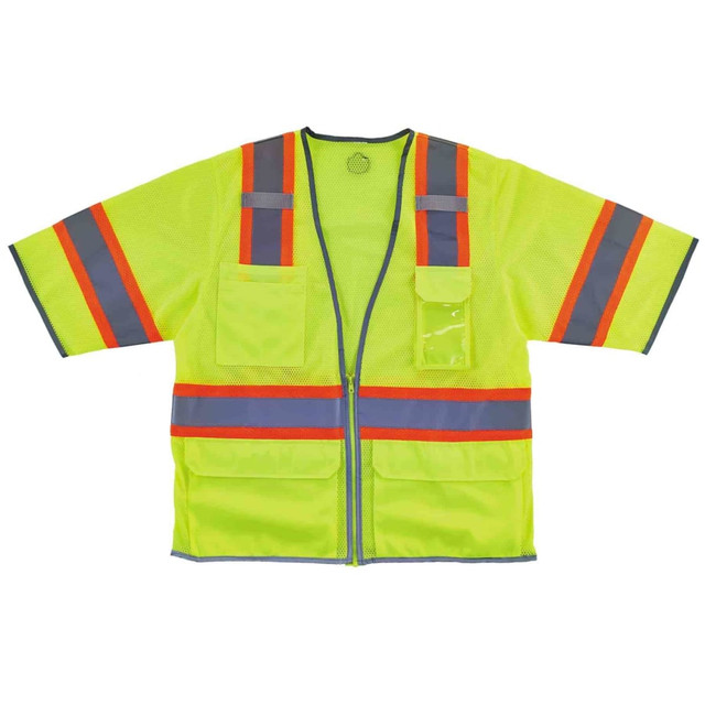 ERGODYNE CORPORATION 24163 Ergodyne GloWear Safety Vest, 2-Tone Hi-Vis Surveyor 8346Z, Class 3, Small/Medium, Lime