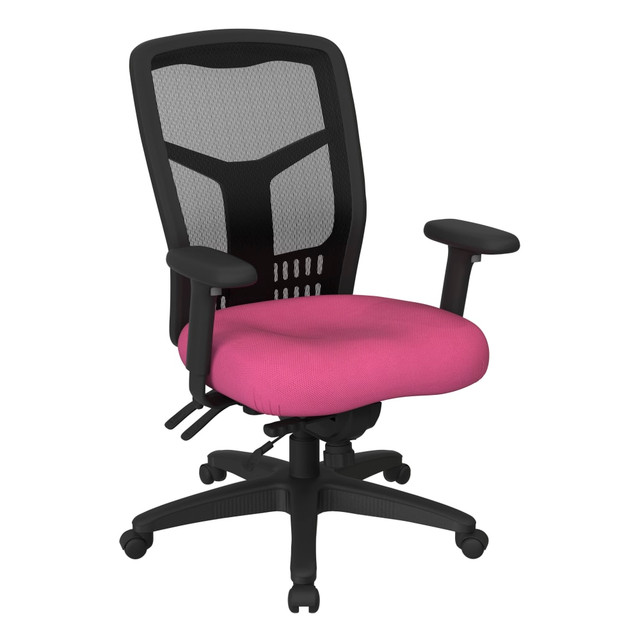 OFFICE STAR PRODUCTS Office Star 92892-261  ProGrid Mesh High-Back Managers Chair, Pink