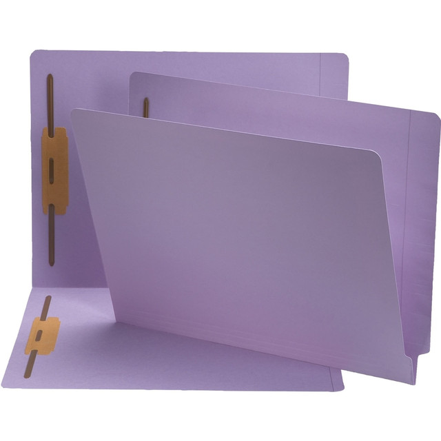 SMEAD MFG CO 25540 Smead End-Tab Color Fastener Folders with Shelf-Master Reinforced Tab, 8 1/2in x 11in, Letter Size, Lavender, Box Of 50 Folders SMEAD MFG CO 25540 Smead End-Tab Color Fastener Folders with Shelf-Master Reinforced Tab, 8 1/2in x 11in, Letter Size, Lavender, Box Of 50 Folders