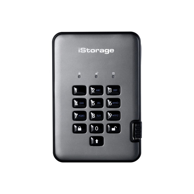 ISTORAGE LIMITED IS-DAP2-256SSD4000CX iStorage diskAshur PRO2 SSD - SSD - encrypted - 4 TB - external (portable) - USB 3.1 - FIPS 140-2 Level 3, FIPS 197, 256-bit SHA, 256-bit AES-XTS - TAA Compliant