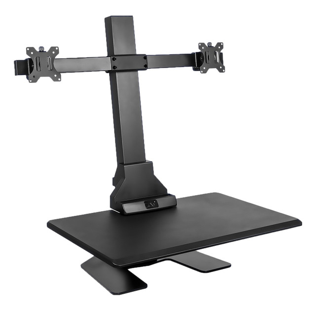 TRANSFORM PARTNERS LLC MI-7952 Mount-It! MI-7952 Electric Standing Desk Converter With Dual-Monitor Mount, Black