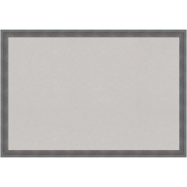 UNIEK INC. A42703982847 Amanti Art Dixie Non-Magnetic Cork Bulletin Board, 38in x 26in, Gray, Blue Gray Wood Frame UNIEK INC. A42703982847 Amanti Art Dixie Non-Magnetic Cork Bulletin Board, 38in x 26in, Gray, Blue Gray Wood Frame