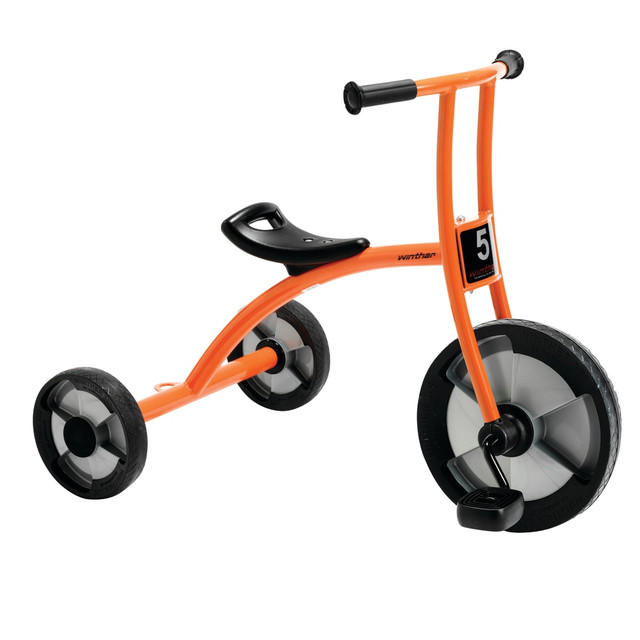 EDUCATORS RESOURCE WIN552 Winther Circleline Tricycle, Large, 36 1/4inL x 22 7/8inW x 28inH, Orange