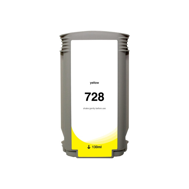 CLOVER TECHNOLOGIES GROUP, LLC WH728Y Clover Imaging Group Remanufactured Yellow Ink Cartridge Replacement For HP 728