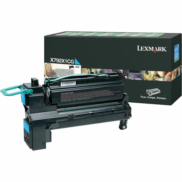 LEXMARK INTERNATIONAL, INC. X792X1CG Lexmark X792X1CG Cyan Extra-High Yield Return Program Toner Cartridge