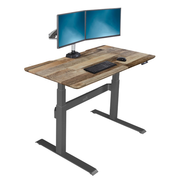 VARIDESK 42542  ProDesk 48inW Electric Height-Adjustable Desk, Reclaimed Wood