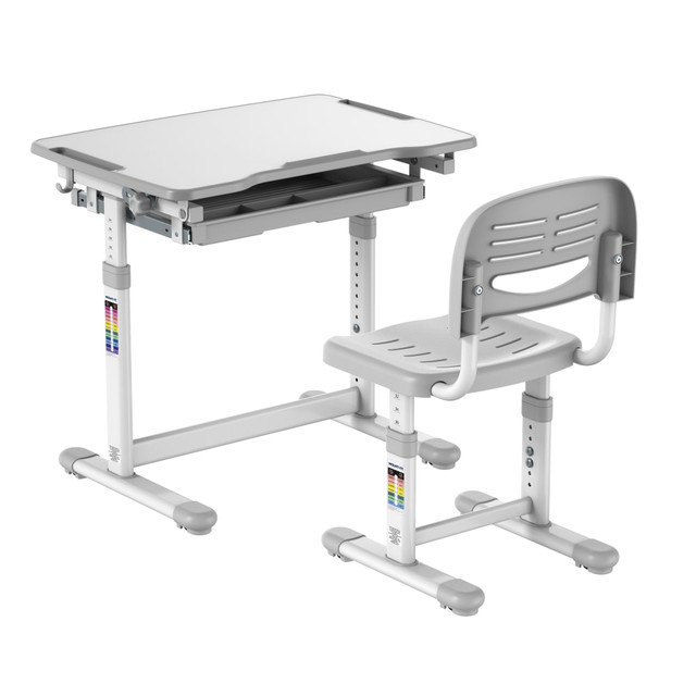 TRANSFORM PARTNERS LLC MI-10201 Mount-It! MI-10201 Kids Desk And Chair Set, Gray TRANSFORM PARTNERS LLC MI-10201 Mount-It! MI-10201 Kids Desk And Chair Set, Gray