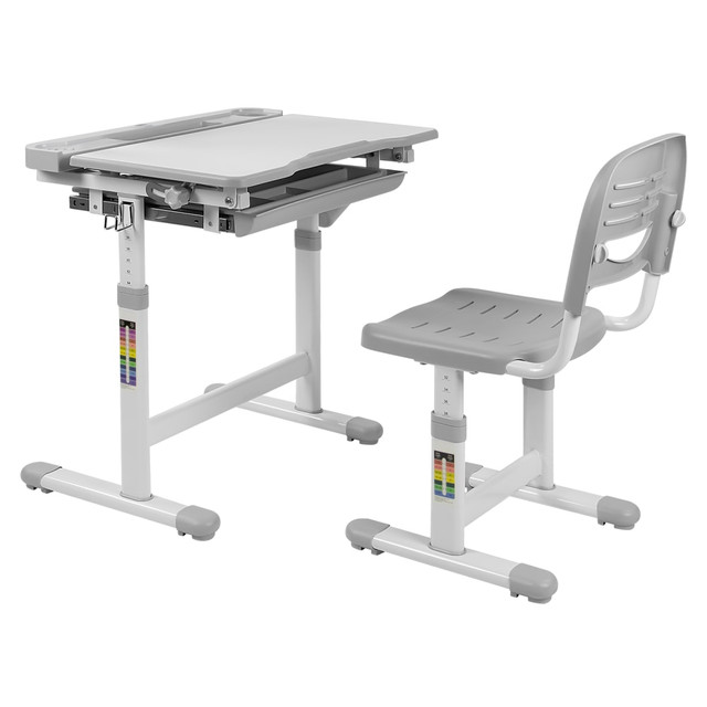 TRANSFORM PARTNERS LLC Mount-It! MI-10201  MI-10201 Kids Desk And Chair Set, Gray