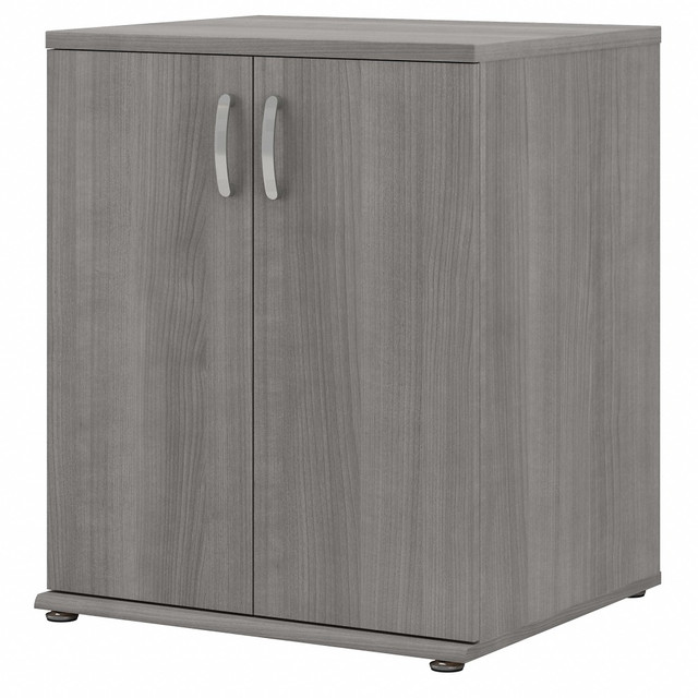 BUSH INDUSTRIES INC. Bush Business Furniture UNS128PG  Universal Floor Storage Cabinet With Doors And Shelves, Platinum Gray, Standard Delivery