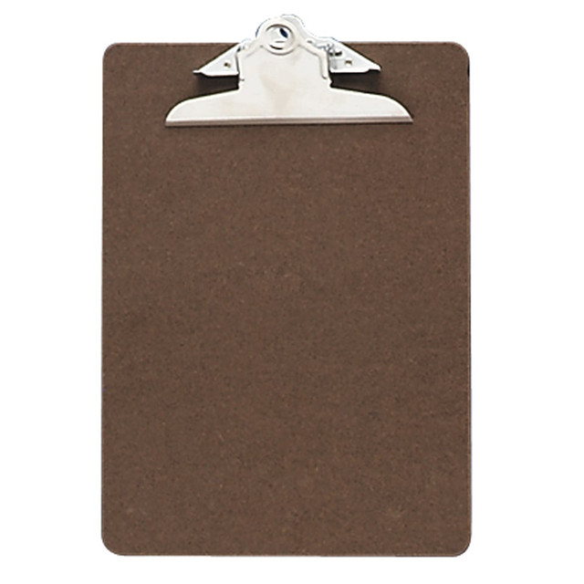 OFFICEMATE INTERNATIONAL CORP. 83103 OIC 100% Recycled Hardboard Clipboard, Memo Size, 6in x 9in, Brown