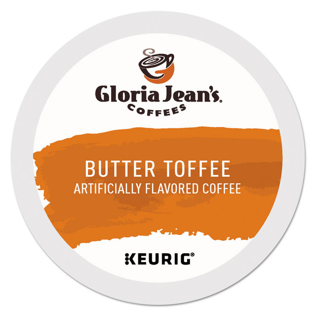 KEURIG DR PEPPER Gloria Jean's® 60051-012 Butter Toffee Coffee K-Cups, 24/Box